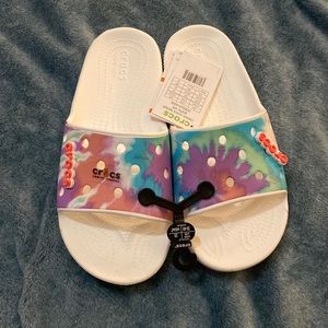 Tie dye Crocs